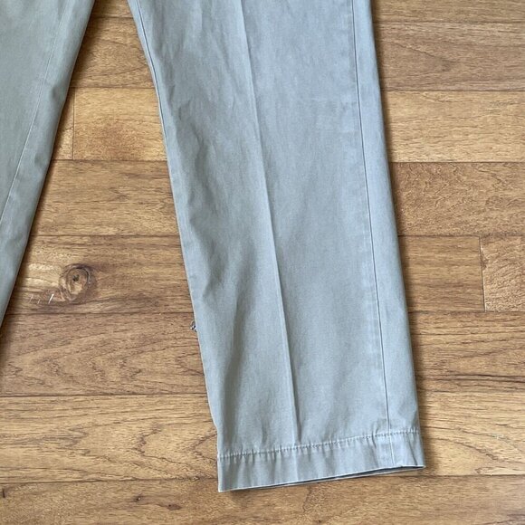 Banana Republic Emerson Chino Pants Mens Size 36 x 30.5 Khaki Flat Front Preppy - Picture 5 of 15